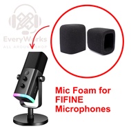 Soft Thick Windproof Microphone Foam Cover Reusable Square Mic Covers Windshield for FIFINE AM8