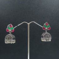 New Jewel Box Design Color Stone Indian Earrings