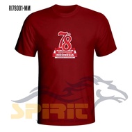 T-shirt 17 August 2023 adult/t-shirt 78th anniversary/t-shirt 17 August 2023/t-shirt Indonesian inde