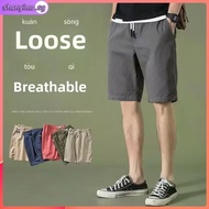 Three Quarter Pants Men Korean 3 Quarter Pants Casual Shorts Cropped 3/4 Pants M-4XL