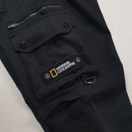 READY NATIONAL GEOGRAPHIC BAGGY JOGGER CANVAS CARGO PANTS ORIGINAL