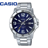 นาฬิกาผู้ชาย Casio**ของแท้100%-ของแถมมากมาย-ส่งด่วนฟรี***  รุ่น MTP-VD01D สายแสตนเลส สีเงิน MTP-VD01