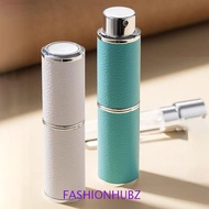 FASHIONHUBZ Perfume Bottle Atomizer, Refillable Portable Rotating Spray Pump Bottle, simple Leather 
