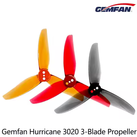 2Pairs Gemfan Hurricane 3020 3-Blade 3 Hole PC Propeller 1.5mm 2mm For RC FPV Racing Freestyle 3inch