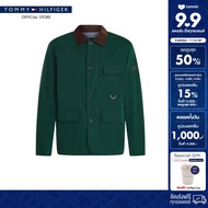 Tommy Hilfiger แจ็คเก็ต ผู้ชาย รุ่น MW0MW40596 L6K - สีเขียว ทรง Regular