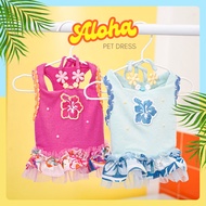 Dog And Cat Dress Suitable For Wearing To The Beach Summer 033 Aloha-Pet Hawaii Floral Pattern Brigh