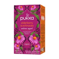 Pukka Organic Elderberry &amp; Echinacea Herbal Tea 有機接骨木&amp;紫錐菊草本茶 一盒20小包【813026020064】