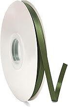 Ribbon Army Green 6 mm x 91 m Polyester Satin Ribbon Decoration Gift Ribbon Fabric Ribbon Silk Ribbo