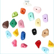 YAAN 20pack Colorful Acrylic Rock Climbing Rock for Pet Habitats Easyly Clean Gravels