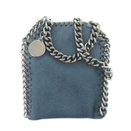 Excellent condition Stella McCartney Fabela Micro Shoulder Bag, Silver Hardware, 700155W9132, Blue, 