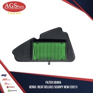 Filter udara beat deluxe/genio/scoopy new 2021