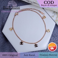 Korean Women's Titanium Chain Anklet Anti-Rust Plain Women's Accessories C.Candy Luxury 106 Bi2B