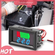 [KidsDreamMall.my] Car Battery Charge Level Indicator Voltmeter LED Display 12V 24V 36V 48V 60V 72V