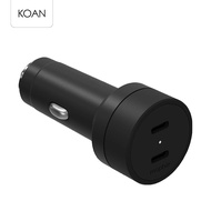 ที่ชาร์จในรถ mophie-ACC-Car Charger-Dual USBC-60W-FG-BLK-INTL
