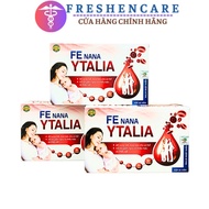 FE NANA YTALIA pills Support improving iron deficiency anemia. - Box of 6 blisters x 10 pills