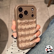 Ins Style Winter Plush Phone Case For Realme 14X 13 12 12X 10S 9 Pro SE 9i 8 8S 7 Q5 Q5X Q5i Q3 Q3S 