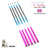Cần câu tay câu đơn câu đài VIX/MX 5h- tặng kèm ngọn phụ zin