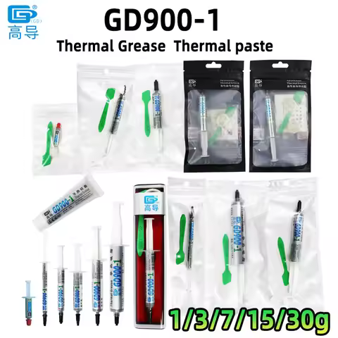 Net Weight 1/3/7/15/30 Grams Gray GD900-1 Thermal Conductive Grease Paste Plaster Heat Sink Compound