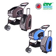 IBIYAYA 5-IN-1 COMBO EVA PET CARRIER STROLLER