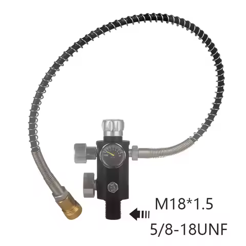 HPA Diving Air Tank Pressure Relief Valve Regulator Gas Cylinder Refill Filling Adapter Station Scub