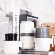 【一咖手沖杯】多功能手沖咖啡器具 磨豆器手沖濾杯雙杯咖啡套組