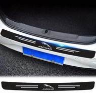 1pcs Carbon Fiber Car Trunk Protect Strip Sticker Car Logo Bumper Trim Anti-scratch Stickers for Jag