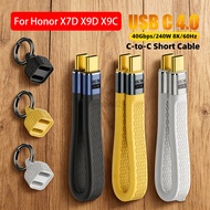 USB4.0 240W PD3.1 Type C Cable 40Gbps 8K@60Hz Video Data Cord 5A Fast Charge USB C To C For Honor X7