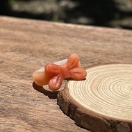 紅糖橘 - 佘太翠。蝴蝶結戒指(未拋光。磨砂質感)