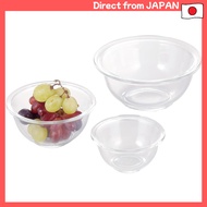 iwaki Heat-Resistant Glass Bowl Set – Wide Mouth, Low Center of Gravity, AGC Techno Glass, Japan