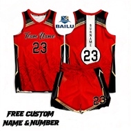 [Free Custom Name & Number]Sublimation Basketball Jersey Set Trendy Breathable Uniform for Players