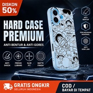 Simple Cool Black and White Cartoon Character Redmi Casing A7 Pro 15C 15 Note 14 14C 13X 13C 13 Case