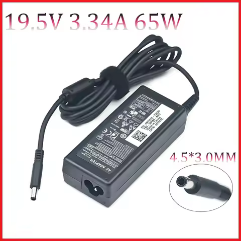 19.5V 3.34A 65W 4.5*3.0mm Laptop Charger Adapter For Dell Inspiron 15 3551 3552 3558 5551 5552 5555 