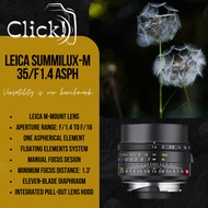 New Leica Summilux-M 35mm f/1.4 ASPH. Lens (2022 Version)