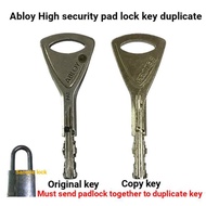 abloy key duplicate . must send key and padlock protec mechanism to duplicate key (price per unit)