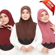 TUDUNG SARUNG SAFIYA LACE MOSSCREPE | AWNING SCUBA M\L