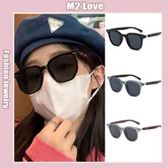 Wanita cermin Mata Hitam besar Retro kaca kayu fesyen Polarized Sunglasses Spek Mata Hitam