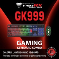 1 SET KEYBOARD AND MOUSE VENOMRX KEYBOARD + GAMING MOUSE COMBO GK999 VENOM RX GK-999