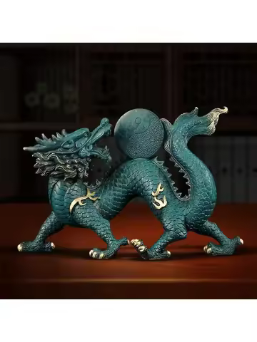 Mascot Copper Four God Beasts Blue Dragon Decor White Tiger Suzaku Xuanwu Quadruple God Beast Bronze