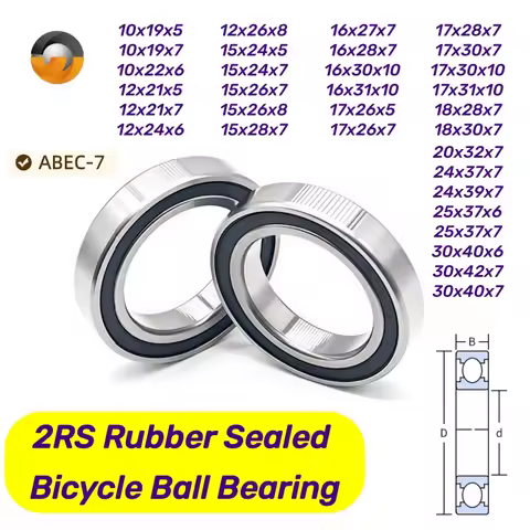 2Pcs/lot 16287 15267 17287 18287 18307 24377 30406 30407 163110 2RS Ball Bearing for Bike Wheels Bot