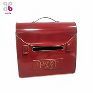 Baosity Rustic Decor Vintage Wall Mount Mailbox Weather Resistant Vintage Wall Mailbox Lockable for 