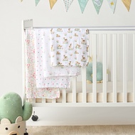 Babyshop Giggles Deer Friends Bamboo Muslin Swaddle Blanket - Set of 4