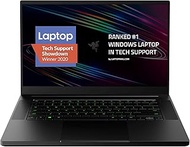 Razer Blade 15 Base Gaming Laptop 2020: Intel Core i7-10750H 6 Core, NVIDIA GeForce RTX 2070 Max-Q, 15.6" FHD 1080p 144Hz, 16GB RAM, 512GB SSD, CNC Aluminum, Chroma RGB Lighting, Thunderbolt 3, Black