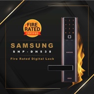 Fire Rated Samsung SHP-DH538 Finger Print Door Lock | Fire Resistant up to 60 min | Samsung Fire Rated Digital Lock