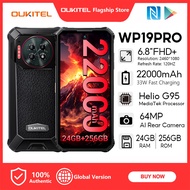 [LOCAL STOCK]OUKITEL WP19 PRO 22000mAh 24GB+256GB 6.8" FHD+120Hz Android Handphone 64MP+20MP Night V