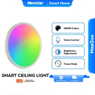 MeeGoo Smart Ceiling Light RGBCW Dimmable Panel Light 24W Voice Control Bedroom Lighting LED Light