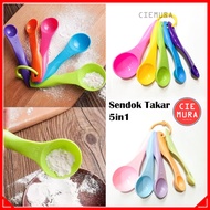 WHOLESALE 5 in 1 Colorful Seasoning Measuring Spoon Set Tea Size Gram Measuring Spoon