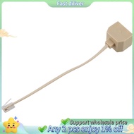 Telephone RJ11 Male Line to Double RJ11 Female Jack Filter Splitter Adapter