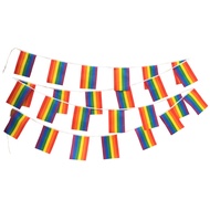 Rainbow Flag LGBT Pride String Banner - Trang trí treo đầy màu sắc cho các cuộc diễu hành đồng tính