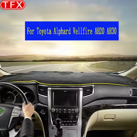 For Toyota Alphard Vellfire 20 AH20 30 AH30 2008-2020 Car Anti-Slip Mat Dashboard Dash Cover Pad Sun