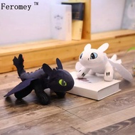 Boneka Toothless 35cm Bantal Night Furry Boneka White Toothless Boneka